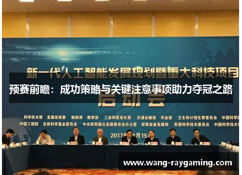 预赛前瞻：成功策略与关键注意事项助力夺冠之路